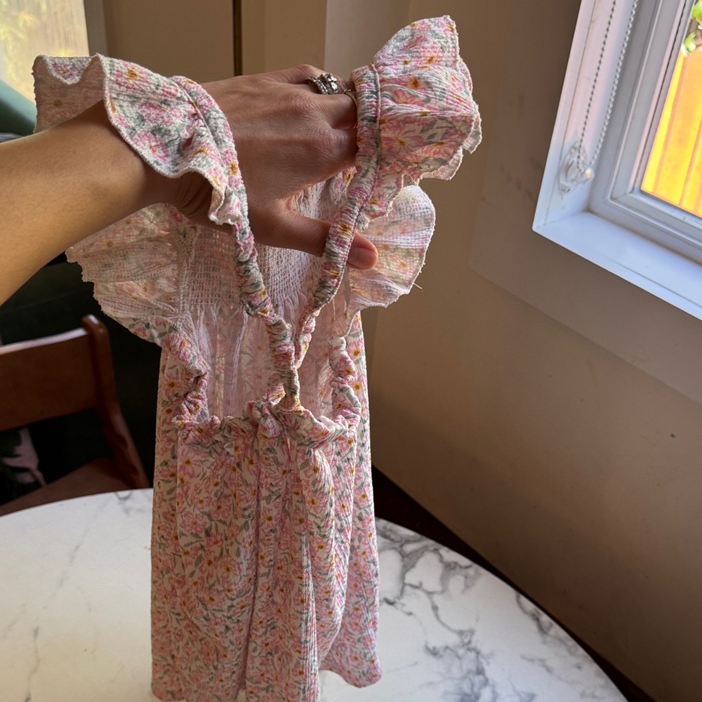 Zara Floral Ruffle Dress - Picture 3 of 5